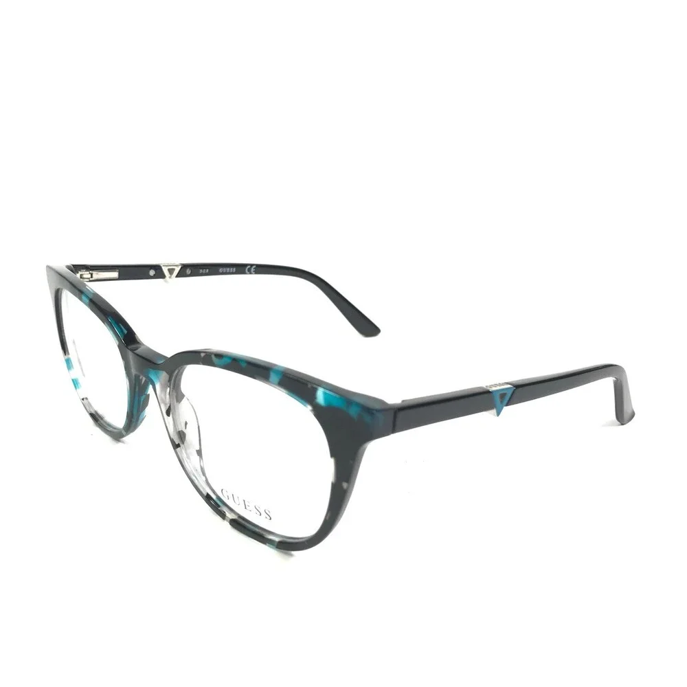 Guess Eyeglasses Frames GU2732 089 Black Blue Tortoise Round Full Rim 51-18-140